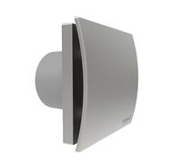CATA Extractor Baño UC-10 SILENTIS STD Válvula antiretorno Nivel Sonoro 26 dB Potencia 8W Tensión 220-240V 50/60 Hz Diametro Salida 100 mm Clase IP44 Silencioso Eco Acero Inox