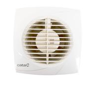 CATA Extractor de Baño B-12 PLUS Extraplano Para Pared y Techo con Temporizador Protector Térmico Potencia 20W 2450 r.p.m Peso 0,8 KG Color Blanco