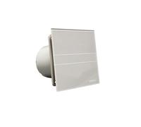 Cata extractor de Baño E-100 GST, Silencioso, Serie E, Con temporizador, Bajo Consumo, Alta Eficiencia Energética, Cristal Gris