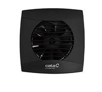 Cata, extractor de Baño, Modelo UC-10 STD BLACK, Extractor silencioso, Serie U - Confort, Motor de Bajo Consumo, Serie Estandar, Clase de Eficiencia Energética B, negro. 150 x 150 x 77,5