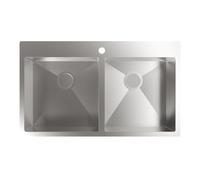 CATA Fregadero CBS-2 40-40 R10 Mueble 90cm, Fonoabsorbente, Acero Inoxidable