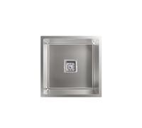 Cata | Fregadero de Cocina Bajo encimera | 1 Cubeta | Modelo CB 40-40 P R10 | Cubeta Cuadrada |Instalación en Mueble de 50 cm | Profundidad de 25 cm | Acero Inoxidable