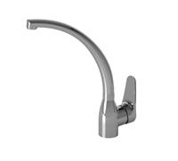 Cata Grifo CBA Monomando Caño Alto Giratorio 360 Curvo Aireador Anticalcáreo con Reductor de caudal a 5,7l/min Acabado Cromado