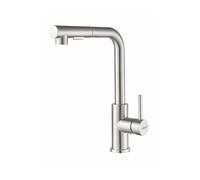 CATA Grifo De Cocina XSE X/B Monomando Cartucho Cerámico Caño Alto Acero Inoxidable Giratorio 360º Extraíble Aireador Anti Calcáreo Satinado Reductor Caudal 5L Función Ducha Flexible Acabado Inox