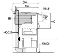 Cata Kit Conductos Rectangulares - Accesorio Encimera-Campana