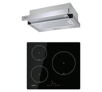 Cata Placa de cocción + campana extensible (L x An: 52 x 59 cm) + Garantía BAUHAUS 5 años