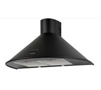 Cata Q600BK 02148402 - Campana chimenea negra 60 cm clase energética C