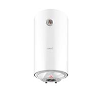 Cata Termo Eléctrico CTR-50-M, Forma Redonda, 50L, Instalación Vertical, Resistencia Sumergida, Display Mecánico, Modo Eco, Superaislamiento, Potencia 1500W, Color Blanco