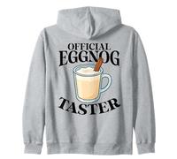 Catador Oficial de ponche de Huevo para Navidad Sudadera con Capucha