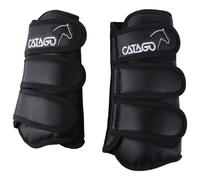 CATAGO Polainas de Doma , 4 Unidad - Negro - Pura Sangre/Cob Polainas Caballos