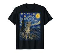 Catahoula Leopard Dog Van Gogh Noche Estrellada Camiseta
