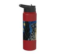 Catahoula Leopard Dog Van Gogh Noche estrellada Stainless Steel Insulated Water Bottle
