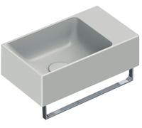 Catalano Verso lavabo 40x23 cm rectangular clásico-para mueble-sobre encimera gris/piedra 0220410023