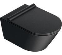 Catalano Zero taza de inodoro suspendido sin reborde negro mate 0111550022