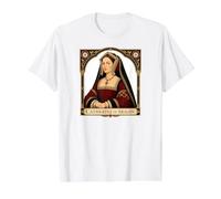 Catalina de Aragón Esposa del Rey Enrique VIII de Inglaterra Camiseta gráfica económica, Hombre, Blanco, L