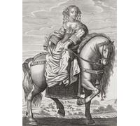 Catalina de Braganza 1638-1705. Hija de Afonso VI de Portugal y reina de Inglaterra Escocia e Irlanda por matrimonio con el rey Carlos II. Después de una obra contemporánea de Theordor van Merlen