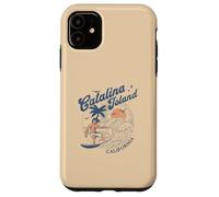 Catalina Island California Surf Retro Vintage Surfer Verano Carcasa para iPhone 11