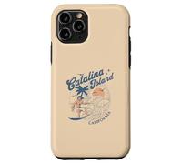 Catalina Island California Surf Retro Vintage Surfer Verano Carcasa para iPhone 11 Pro