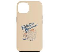 Catalina Island California Surf Retro Vintage Surfer Verano Carcasa para iPhone 13