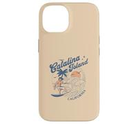 Catalina Island California Surf Retro Vintage Surfer Verano Carcasa para iPhone 14
