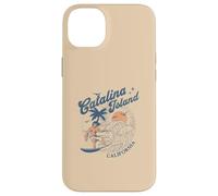 Catalina Island California Surf Retro Vintage Surfer Verano Carcasa para iPhone 14 Plus