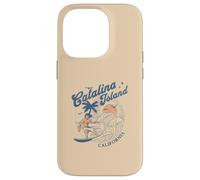 Catalina Island California Surf Retro Vintage Surfer Verano Carcasa para iPhone 14 Pro