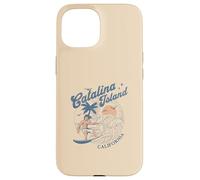 Catalina Island California Surf Retro Vintage Surfer Verano Carcasa para iPhone 15
