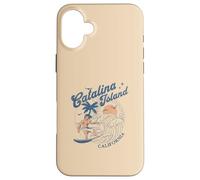 Catalina Island California Surf Retro Vintage Surfer Verano Carcasa para iPhone 16 Plus
