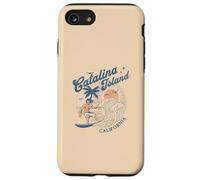 Catalina Island California Surf Retro Vintage Surfer Verano Carcasa para iPhone SE (2020) / 7/8