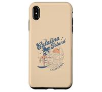Catalina Island California Surf Retro Vintage Surfer Verano Carcasa para iPhone XS MAX