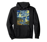 Catalina Island UFO Noche Estrellada Estilo Paranormal Art Design Sudadera con Capucha