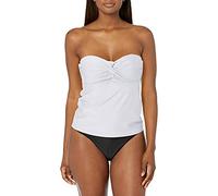Catalina - Traje de baño Tankini de Estilo Bandeau con Twist Frontal estándar para Mujer, Blanco, Large