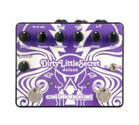 Catalinbread Dirty Little Secret Deluxe - Pedal de sobremarcha con interruptor de palanca exterior, control de impulso y conector de salida de línea (morado)
