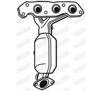 WALKER 28693 Catalizador