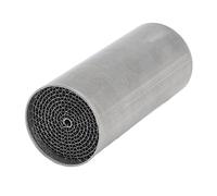 Catalizador de Tubo de Escape para Motocicleta, Silenciador de Escape Medio Delantero de Acero Inoxidable, Catalizador Universal para Motocicleta (42 * 100mm)