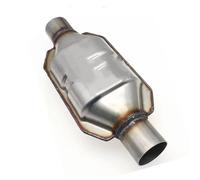 catalizador gases escape Convertidor catalítico universal de 2'', 2,25'', 2,5'' y 3'', silenciador de alto flujo de 400 celdas, convertidor catalítico Euro 1 redondo(3 inch)