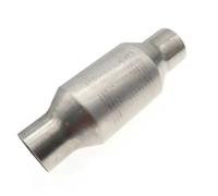 catalizador gases escape Convertidor catalítico universal para automóvil de 2,5" con silenciador de 11" de longitud y sustrato cerámico de 400" y metálico de 200"(200 cell Metallic)