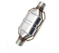 catalizador gases escape Convertidor catalítico universal para coche de 2,5 pulgadas y 6,35 cm, silenciador de alto flujo de 400 celdas, Euro 1, de acero inoxidable