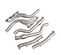 Catalizadores para tubos escape Ajuste para Mercedes AMG W204 C63 Kit de mejora de rendimiento del colector de escape para motor mejorado Catalizador(With cat)