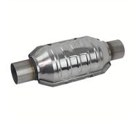 Catalizadores para tubos escape Compatible con convertidor catalítico universal REEJIM de 51 mm, 57 mm y 63 mm, EURO 4, con catalizador cerámico de 600 Cpsi. catalizador gases escape(63mm ID)