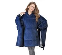 Catalonia Classy Manta con capucha Sherpa de gran tamaño, sudadera con capucha grande cálida manta portátil con capucha y bolsillo frontal suéter, para adultos mujeres hombres, Talla única