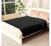 Catalonia Classy Manta impermeable para cama de intimidad, manta de amor impermeable, manta de pareja para adultos, manta impermeable antiincrustante para incontinencia (XL 203 x 152 cm, negro/negro)