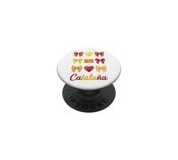 Cataluña Coquette Bow Girls PopSockets PopGrip Adhesivo