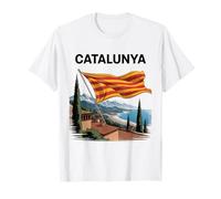 Cataluña España Gran Ciudad Viaje Souvenir Catalunya España Camiseta