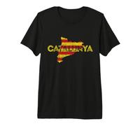 Catalunya Map and Flag - Sorprende Catalonia Souvenir Camiseta Premium