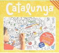 Catalunya, mapa para colorear: Para pintar y colorear a lo grande (Color Map)