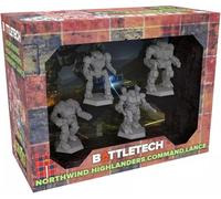 Catalyst Game Labs BattleTech | Miniatures | Northwind Highlanders Command Lance | Expansion | Miniature Game Ages 14+