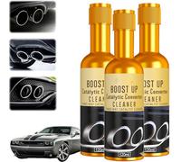 Catalytic Converter Cleaner Auto Parts Engine, 120 ml Exhaust System Pipe Carbon Removal Cleaner Treatment Additive Oil, Fuel System Treatment Oil Additive for Gas and Diesel Car (3PCS)