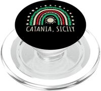 Catania Sicilia, Sicilia, Italia, Bonito diseño de Arco Iris PopSockets PopGrip para MagSafe
