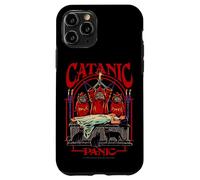 Catanic Panic Satanic Cat Retro Vintage Funny Adult Humor Carcasa para iPhone 11 Pro